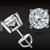 2.00 CT ROUND CUT GRA MOISSANITE EARRINGS 14K SOLID WHITE GOLD STUDS SCREW-BACK