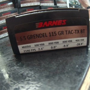 6.5 Grendel Barness Vortx 20 Rounds 115 Grain